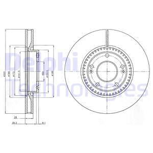 DELPHI Тормозной диск BG4251