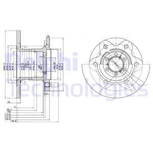 DELPHI Тормозной диск BG429