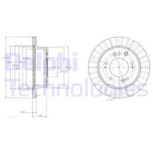 DELPHI Тормозной диск BG4331