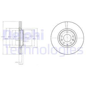 DELPHI Тормозной диск BG4332