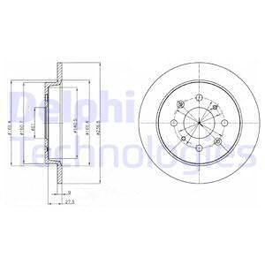 DELPHI Тормозной диск BG4334