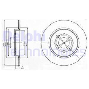 DELPHI Тормозной диск BG4385C