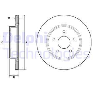 DELPHI Тормозной диск BG4779C