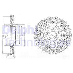 DELPHI Тормозной диск BG9014
