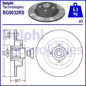 DELPHI Тормозной диск BG9032RS