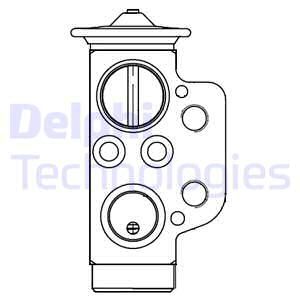 DELPHI Расширительный клапан, кондиционер CB1022V