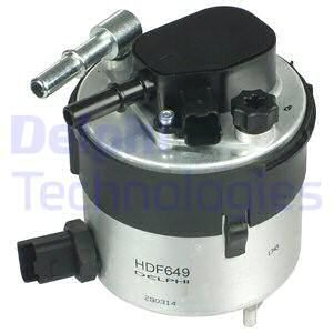 DELPHI Топливный фильтр HDF649