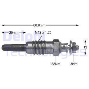 DELPHI Свеча накаливания HDS341