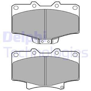 DELPHI Комплект тормозных колодок, дисковый тормоз LP1070