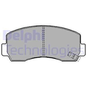 DELPHI Piduriklotsi komplekt, ketaseisupidur LP1148