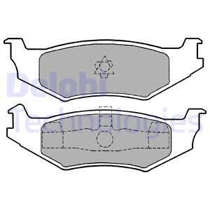 DELPHI Piduriklotsi komplekt, ketaseisupidur LP1160