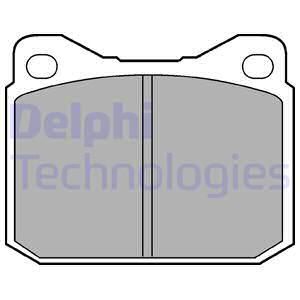 DELPHI Комплект тормозных колодок, дисковый тормоз LP117