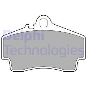 DELPHI Комплект тормозных колодок, дисковый тормоз LP1301
