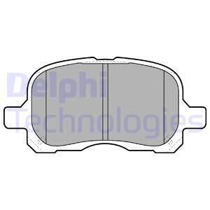 DELPHI Комплект тормозных колодок, дисковый тормоз LP1302