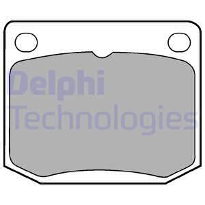 DELPHI Комплект тормозных колодок, дисковый тормоз LP131