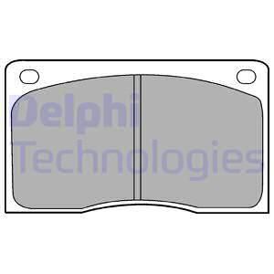 DELPHI Комплект тормозных колодок, дисковый тормоз LP132