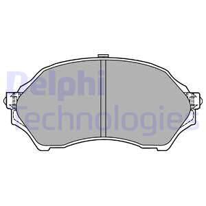 DELPHI Комплект тормозных колодок, дисковый тормоз LP1440