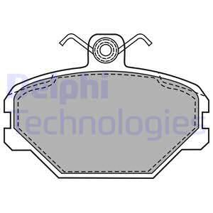 DELPHI Piduriklotsi komplekt,ketaspidur LP1444