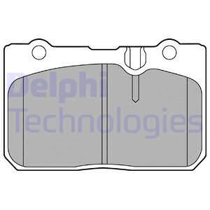 DELPHI Piduriklotsi komplekt,ketaspidur LP1460