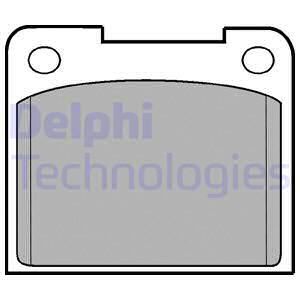 DELPHI Комплект тормозных колодок, дисковый тормоз LP15