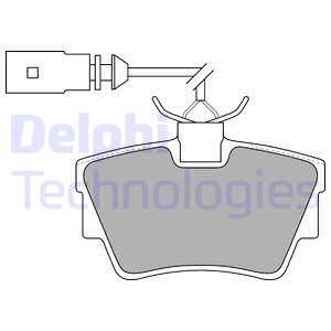 DELPHI Комплект тормозных колодок, дисковый тормоз LP1511