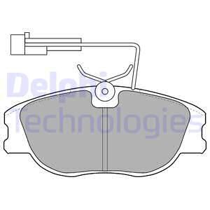 DELPHI Комплект тормозных колодок, дисковый тормоз LP1536