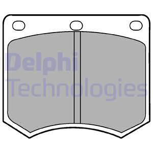 DELPHI Комплект тормозных колодок, дисковый тормоз LP154