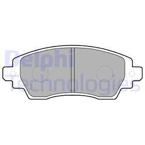 DELPHI Комплект тормозных колодок, дисковый тормоз LP1560