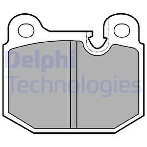 DELPHI Комплект тормозных колодок, дисковый тормоз LP161