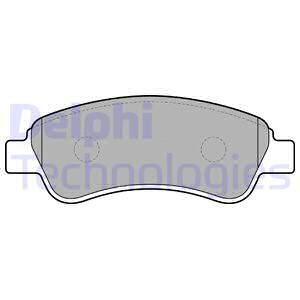 DELPHI Комплект тормозных колодок, дисковый тормоз LP1679