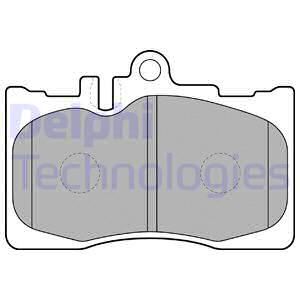 DELPHI Комплект тормозных колодок, дисковый тормоз LP1689