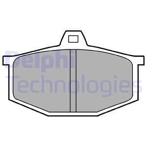 DELPHI Комплект тормозных колодок, дисковый тормоз LP170