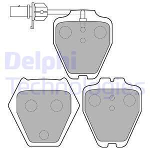 DELPHI Комплект тормозных колодок, дисковый тормоз LP1703
