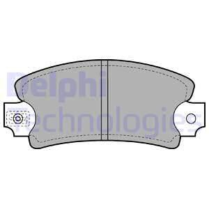 DELPHI Комплект тормозных колодок, дисковый тормоз LP171