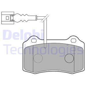 DELPHI Комплект тормозных колодок, дисковый тормоз LP1753