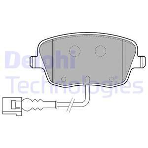 DELPHI Комплект тормозных колодок, дисковый тормоз LP1754