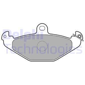 DELPHI Piduriklotsi komplekt,ketaspidur LP1756