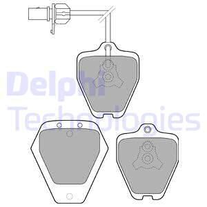 DELPHI Комплект тормозных колодок, дисковый тормоз LP1760