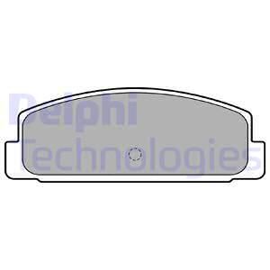 DELPHI Комплект тормозных колодок, дисковый тормоз LP1766