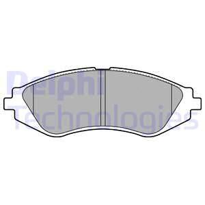 DELPHI Комплект тормозных колодок, дисковый тормоз LP1779