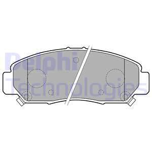DELPHI Комплект тормозных колодок, дисковый тормоз LP1789