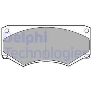 DELPHI Комплект тормозных колодок, дисковый тормоз LP180