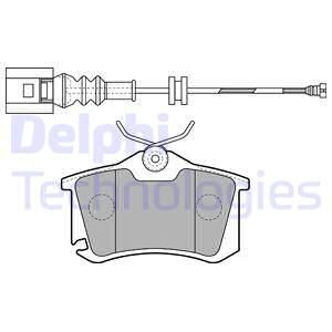 DELPHI Комплект тормозных колодок, дисковый тормоз LP1815