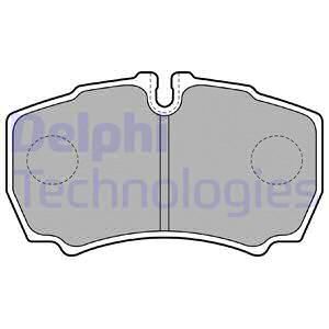 DELPHI Комплект тормозных колодок, дисковый тормоз LP1826