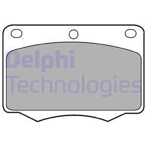 DELPHI Комплект тормозных колодок, дисковый тормоз LP184