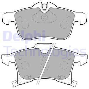 DELPHI Комплект тормозных колодок, дисковый тормоз LP1861
