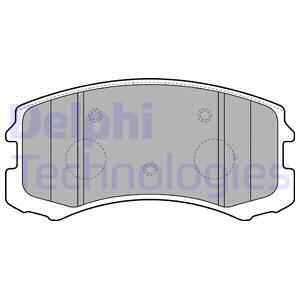DELPHI Комплект тормозных колодок, дисковый тормоз LP1901