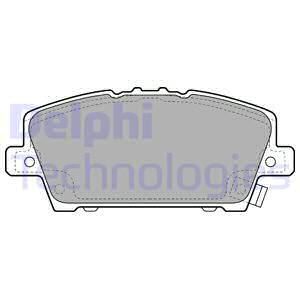 DELPHI Комплект тормозных колодок, дисковый тормоз LP1970