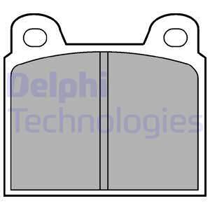 DELPHI Комплект тормозных колодок, дисковый тормоз LP20