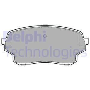 DELPHI Комплект тормозных колодок, дисковый тормоз LP2000